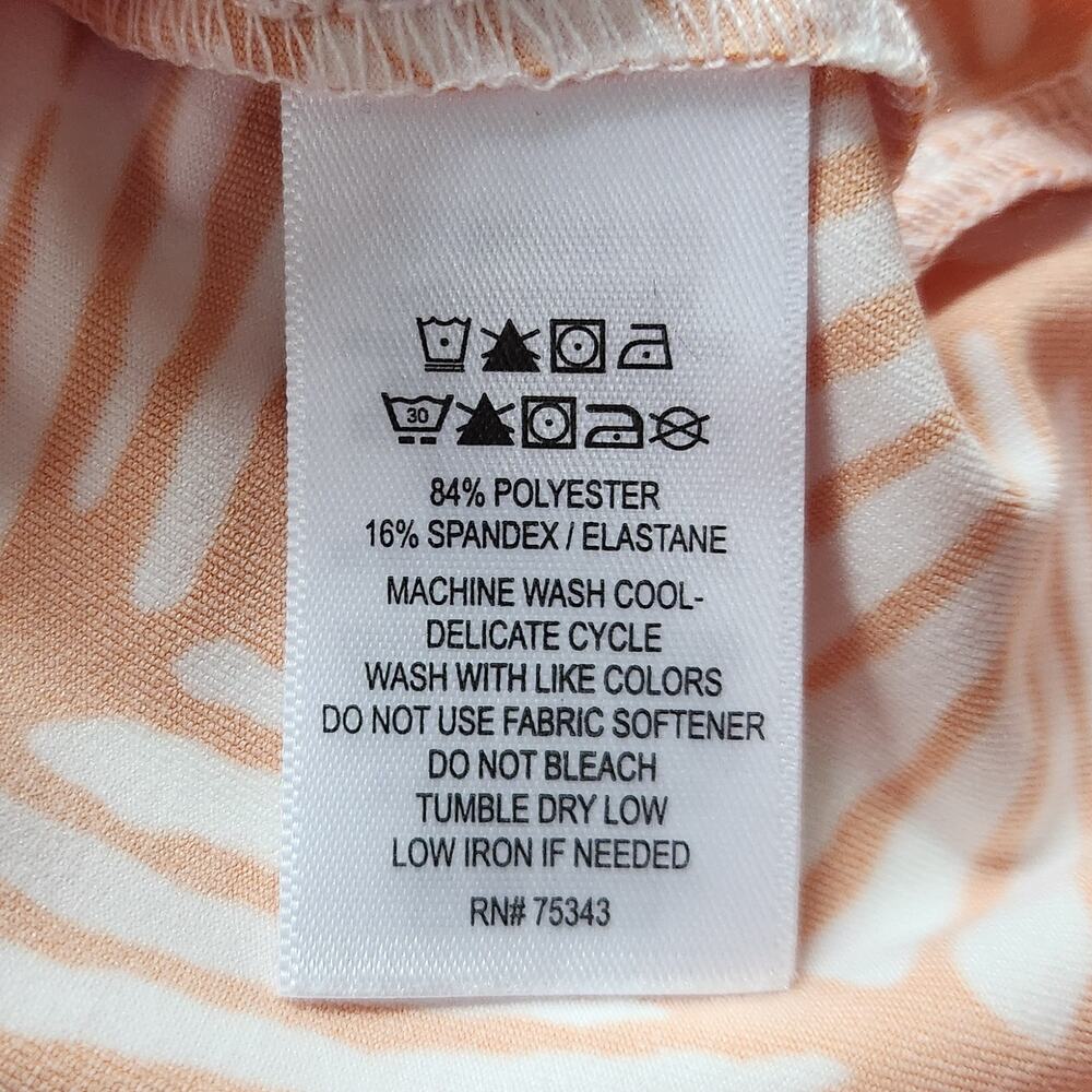 Tommy Bahama Golf Polo | Sleeveless Orange & White | Women’s Size M Activewear - Picture 8 of 8